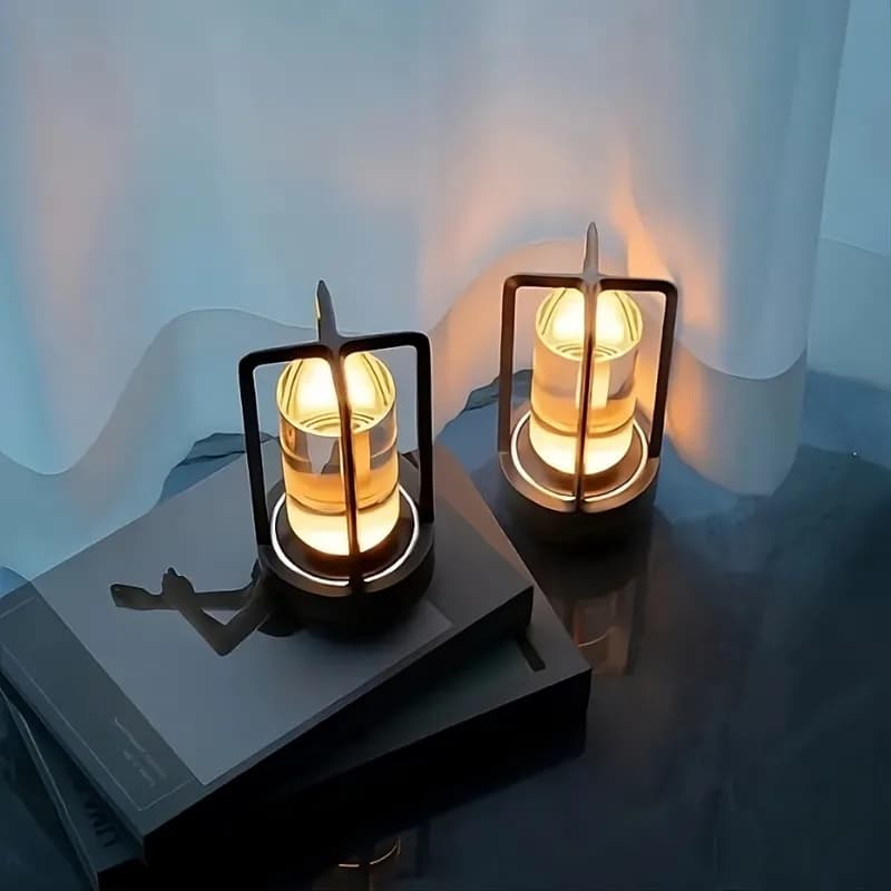 Bezdrátová lampa – Crystal Lantern Černá