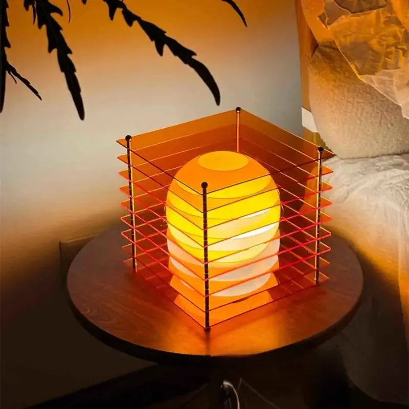 Bezdrátová lampa — CubeVision Oranžová