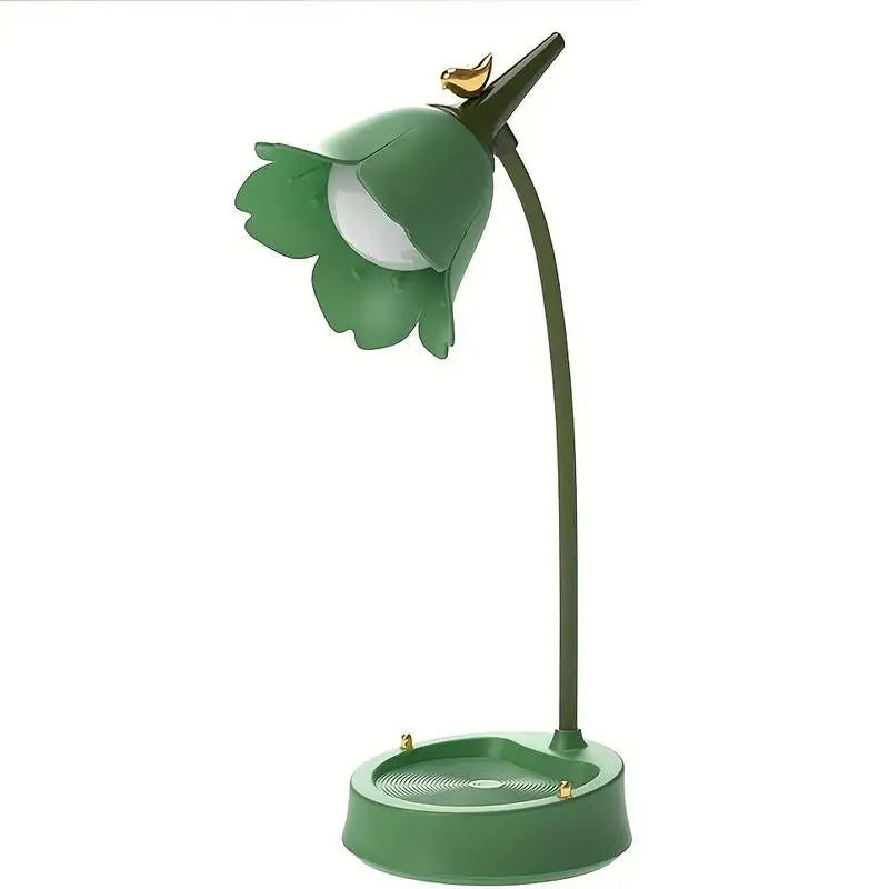 Dobíjecí stolní lampa – LumiBloom Zelená