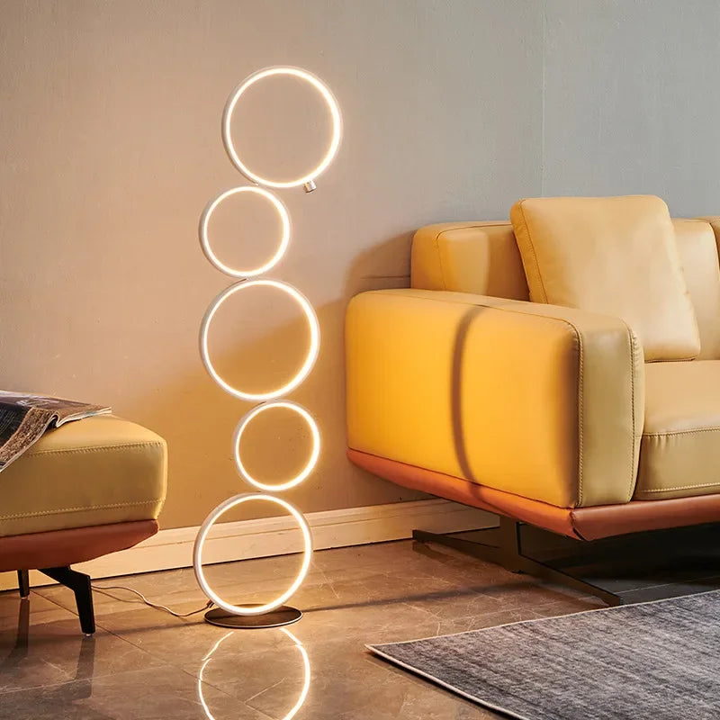 Stojací lampa LED — Frame Bílé | Teplé světlo Tříbarevné stmívání 🇫🇷 FRANCE