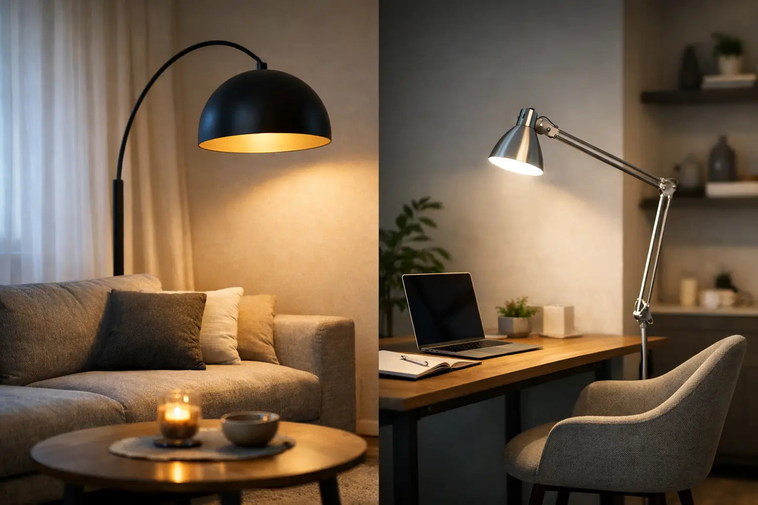 Stojací lampy pro atmosféru i funkční světlo