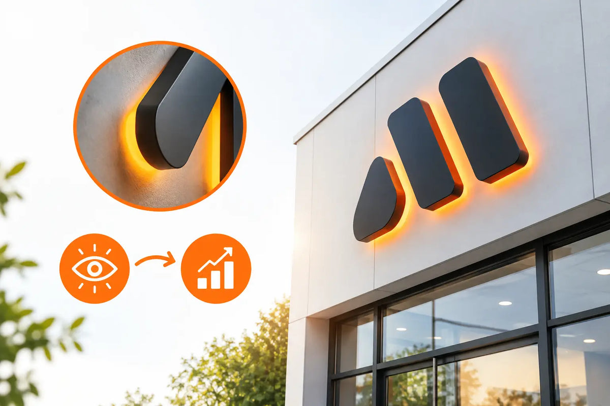 3D písmo firem: kdy promění fasádu v magnet