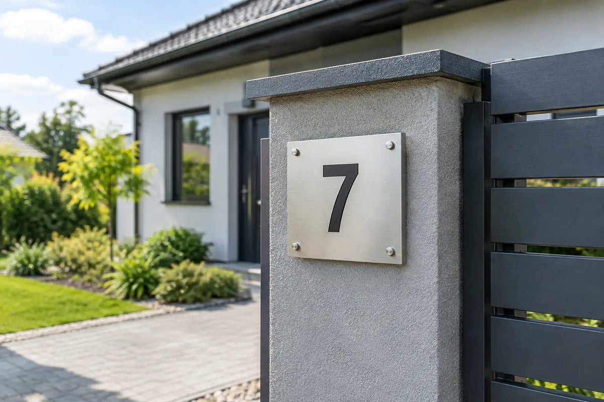 Kam správně umístit číslo popisné na plot?
