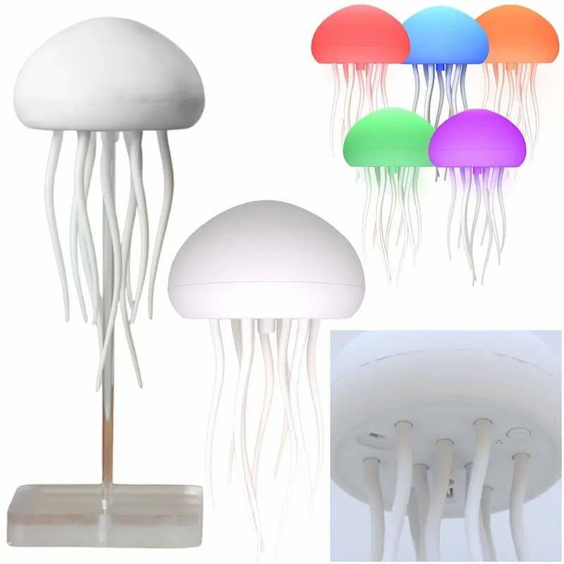 Přenosná noční lampička ve tvaru medúzy – AquaGlow