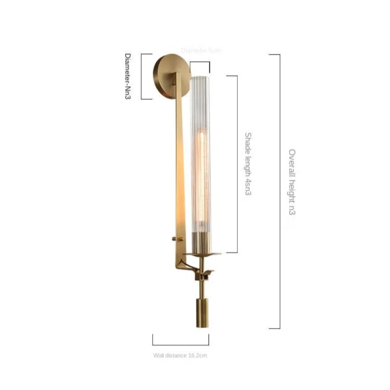 Nástěnné svítidlo – Brass Minimalist