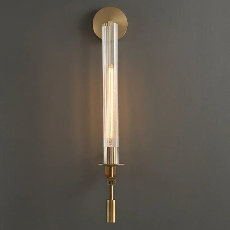 Nástěnné svítidlo – Brass Minimalist Zlatá
