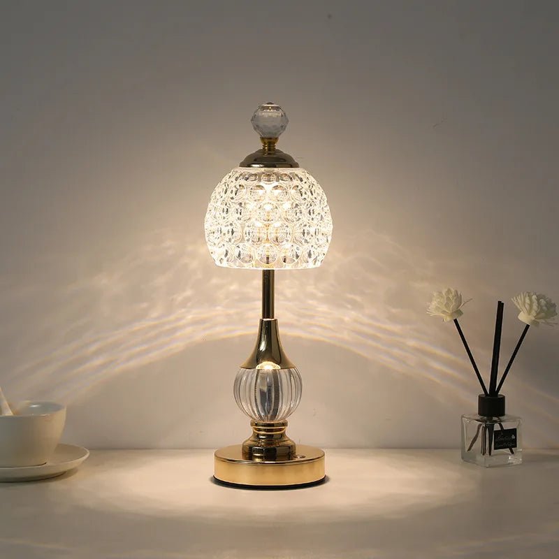 Bezdrátová LED lampa - Acrylic Glow Zlatá
