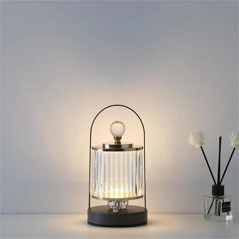 Přenosná LED stolní lampa – AuraBeam Černá