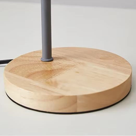 Stolní lampa kov-dřevo – Lesko