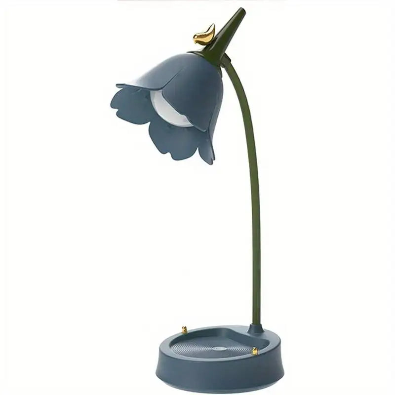 Dobíjecí stolní lampa – LumiBloom Modrá