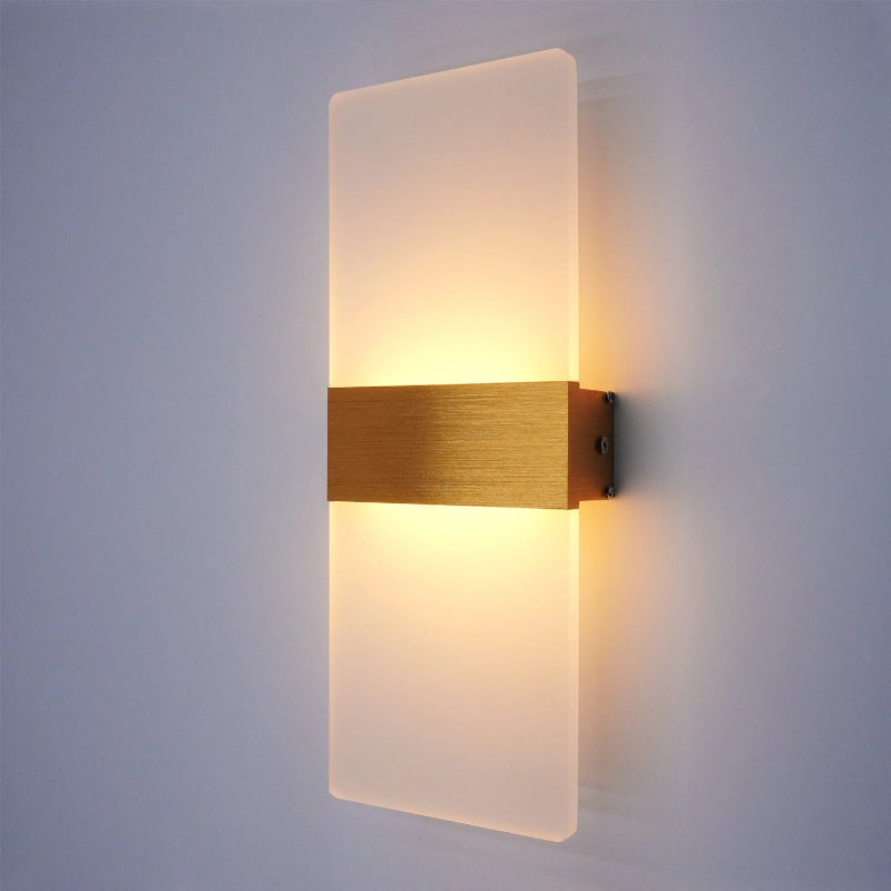 Nástěnné LED svítidlo – LumoGlow Zlatá