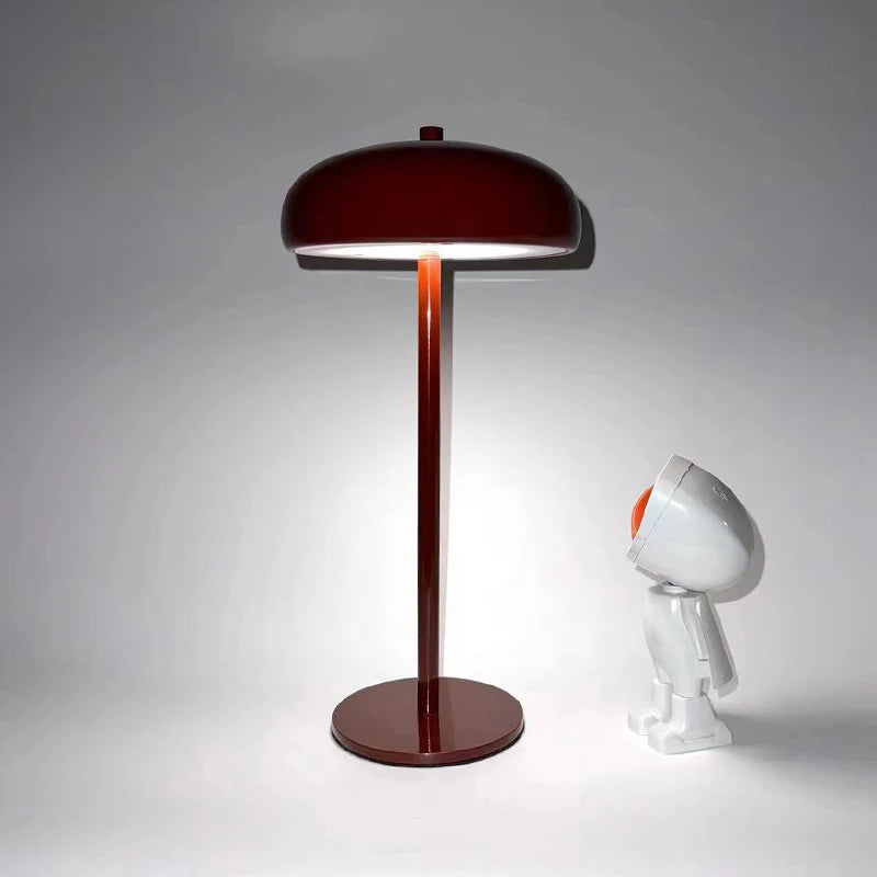 LED stolní lampa Mushroom – dobíjecí, dotyková, designová, různé barvy