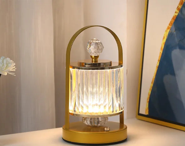 Přenosná LED stolní lampa – AuraBeam Zlatá