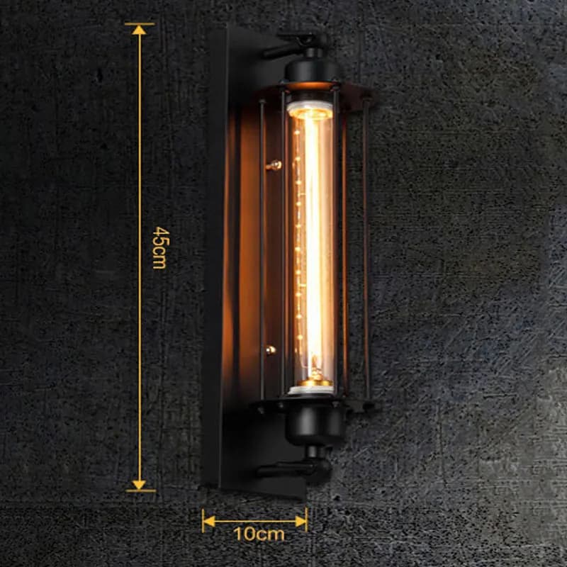 Nástěnné svítidlo s Edison žárovkou – LOFTLINE ČERNÁ