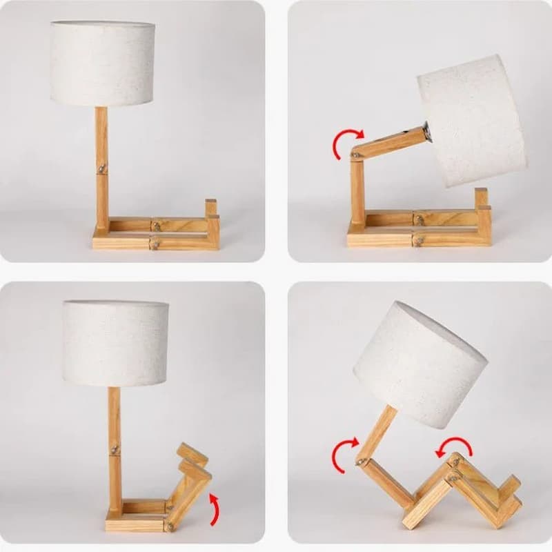 Dřevěná stolní lampa - WoodFlex