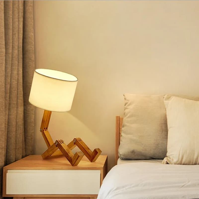 Dřevěná stolní lampa - WoodFlex
