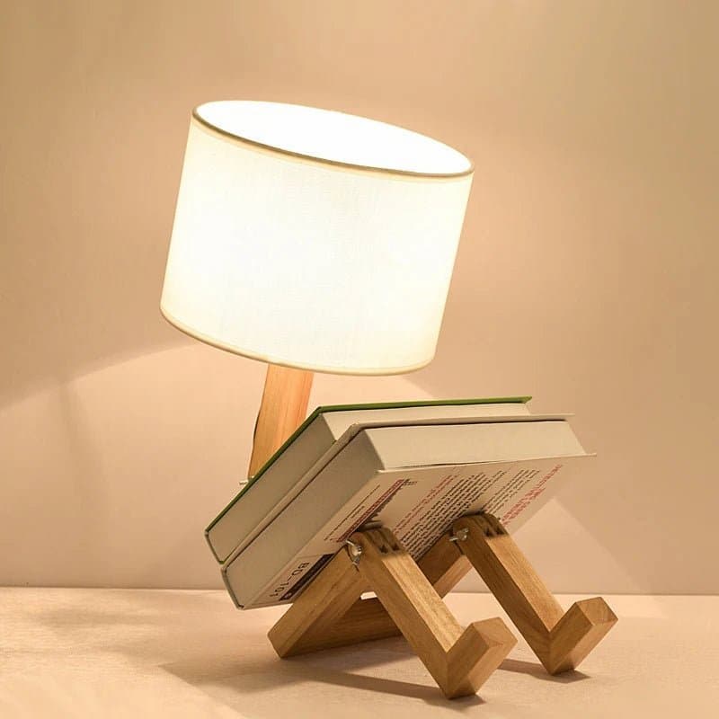 Dřevěná stolní lampa - WoodFlex